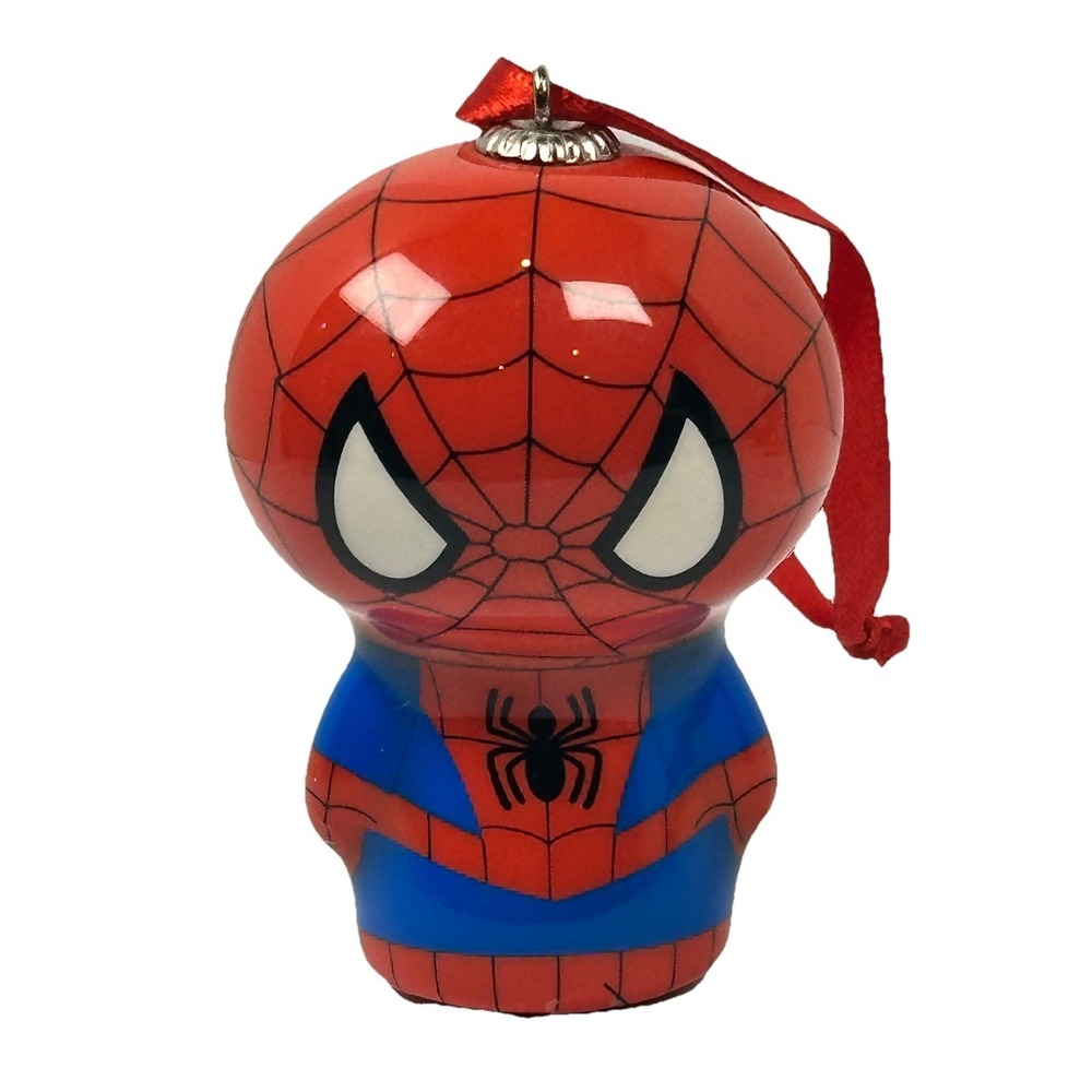 Marvel SpiderMan Chibi Style Ornament Glossy Figure Christmas Decor